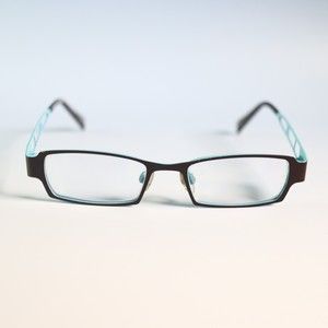 Kliik denmark K-420 247 45-17 135 teal blue eyeglasses small frame N6